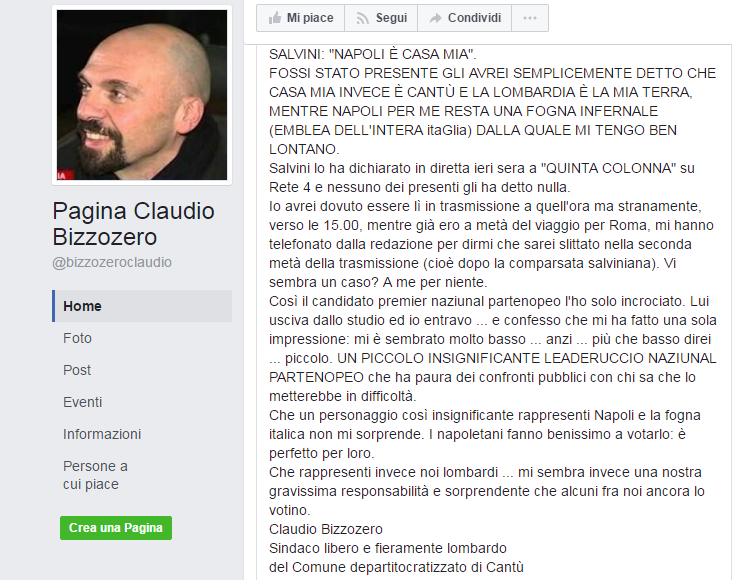 De Magistris a Renzi e Salvini: