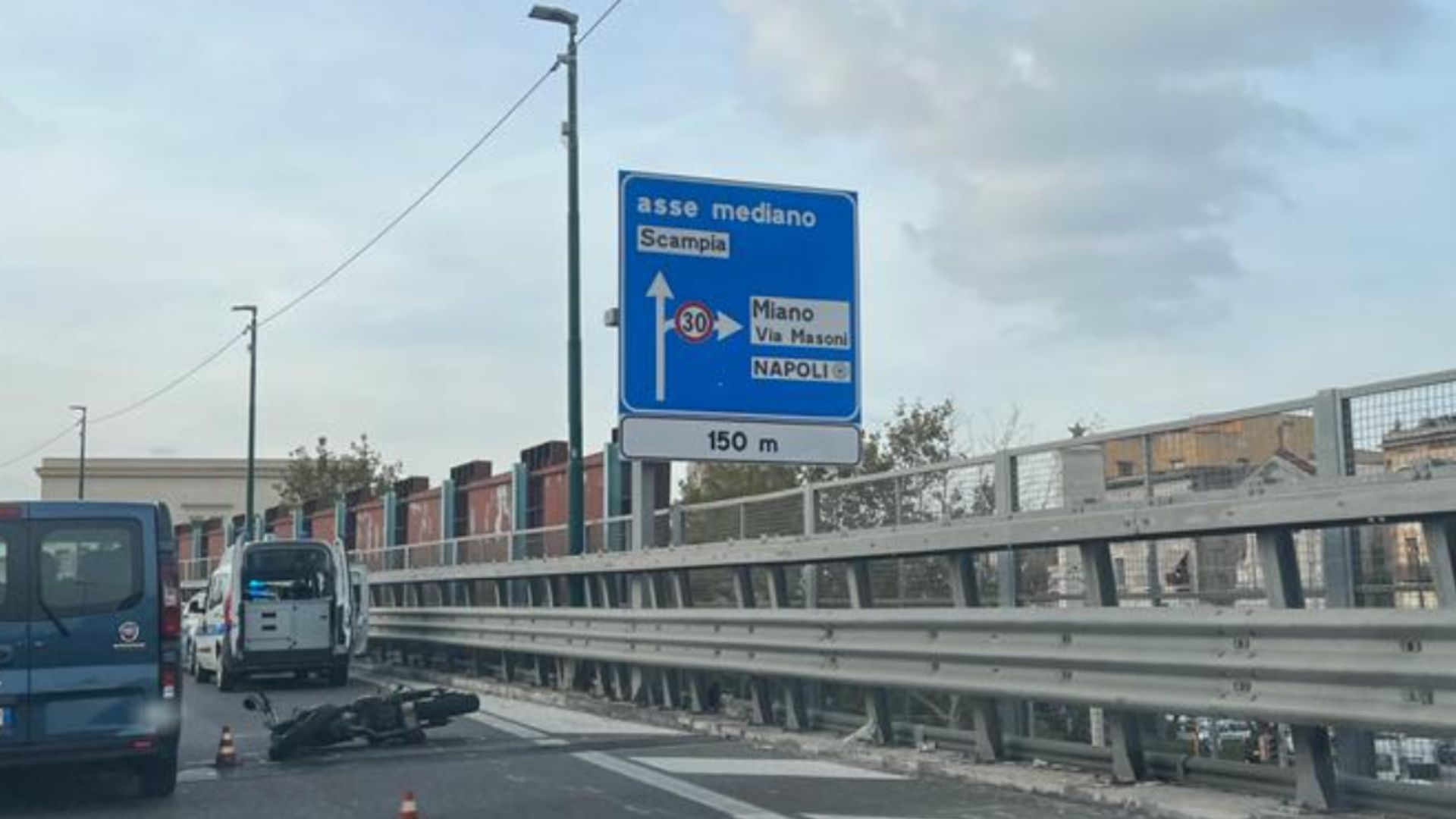 Incidente Asse Mediano Traffico In Tilt Napoli Zon