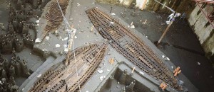 Navi di epoca romana rinvenuti durante gli scavi della metropolitana.