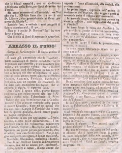 Il fumo uccide, articolo 1860