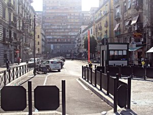 Piazza Mancini, lugo dell' agguato.