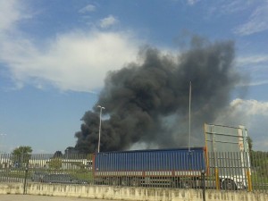 Zona Industriale di Teverola - Carinaro, questa mattina