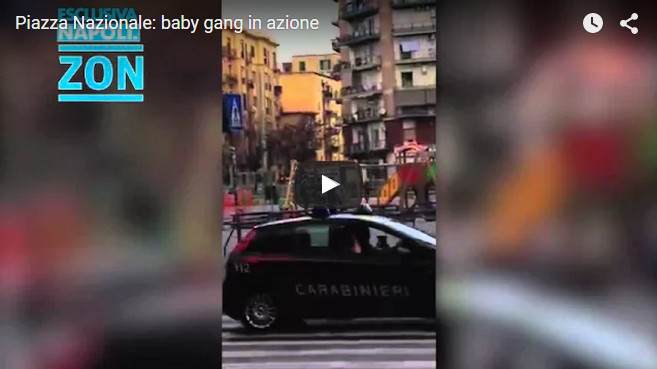 Piazza Nazionale: baby gang in azione