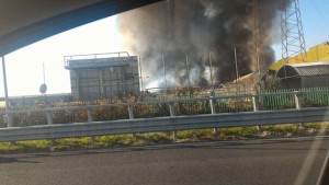 Incendio all'Ex Carrefour