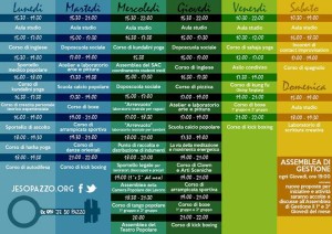 Calendario delle attività