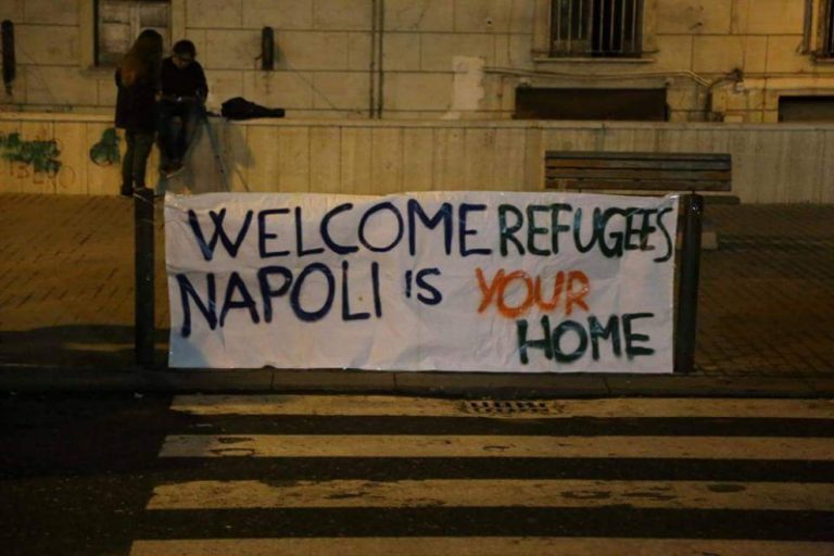 "Welcome refugees!"