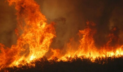 incendio alla Solfatara