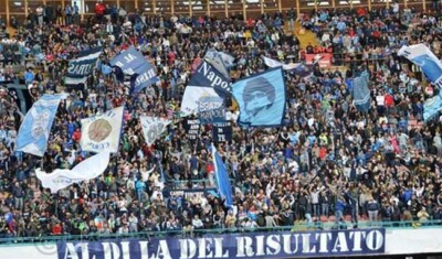 Ultras Curva B in protesta per Napoli-Lecce.