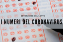 estrazione lotto, coronavirus