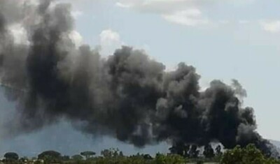 incendio tra poggiomarino e boscoreale