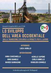Iniziativa Pd Bagnoli: "Lo sviluppo dell'area occidentale, dalla transizione ecologica ai progetti per il lavoro