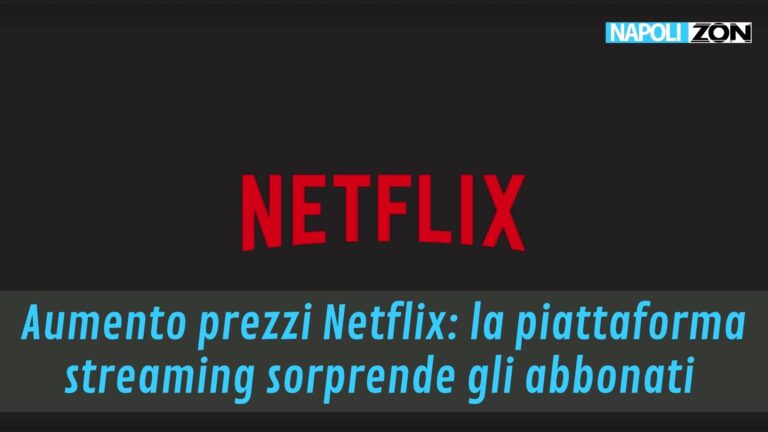 Aumento prezzi Netflix