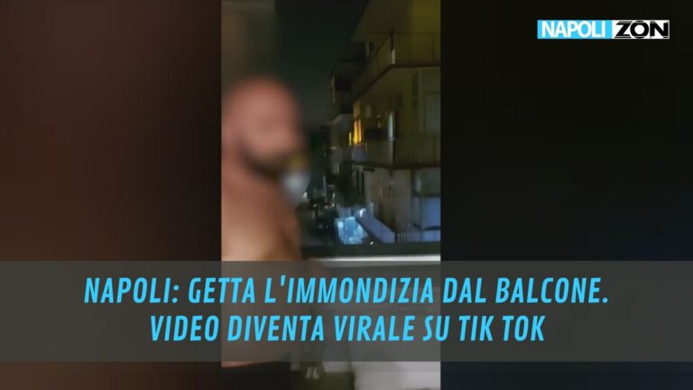 Napoli: getta immondizia dal balcone