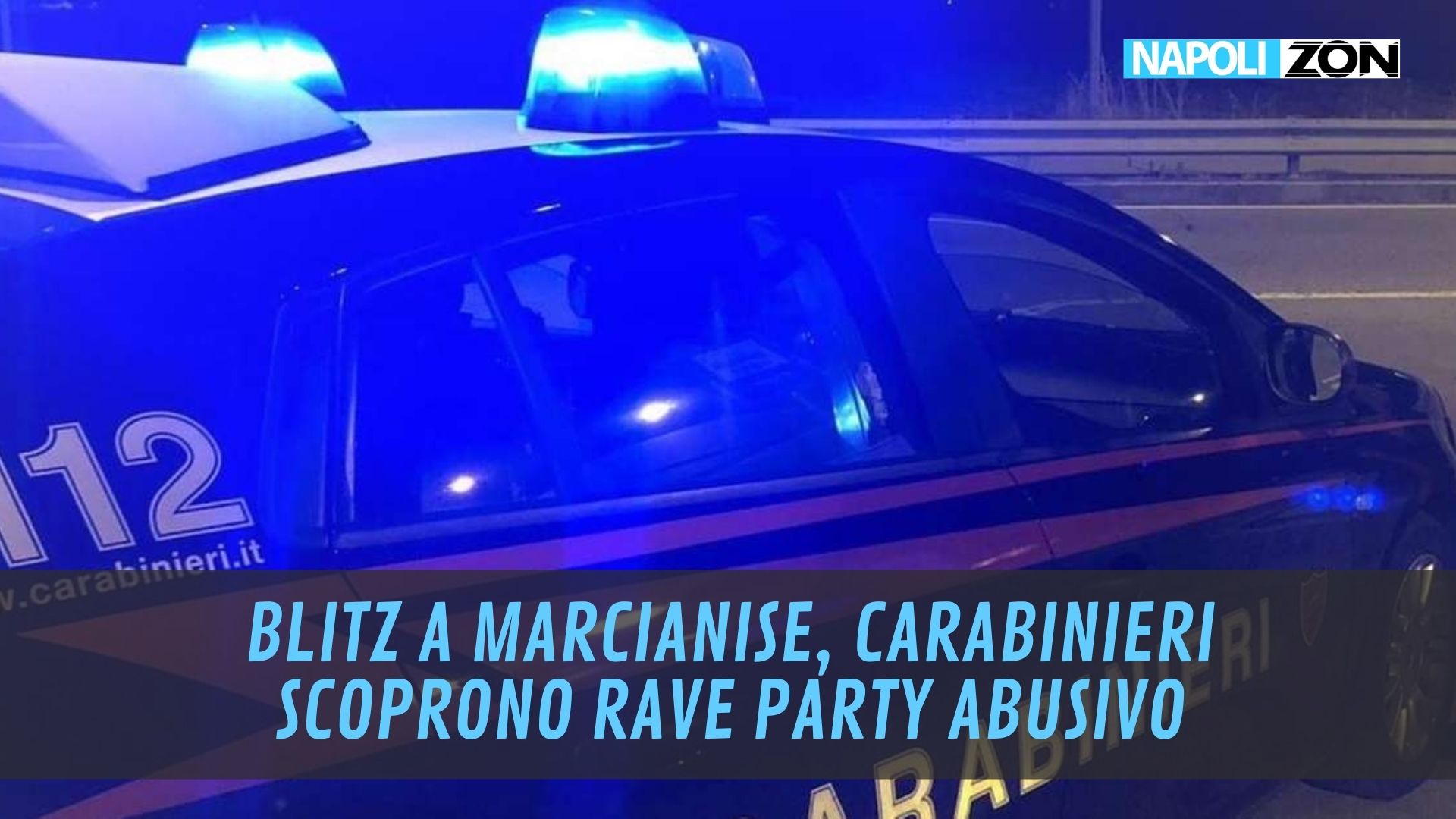 Capannone Rave Blitz a Marcianise, organizzato rave party in capannone abbandonato
