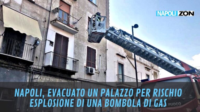 Napoli palazzo evacuato rischio esplosione