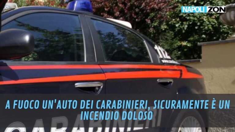 incendio auto carabinieri