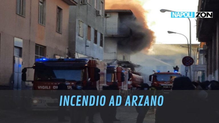 Incendio ad Arzano