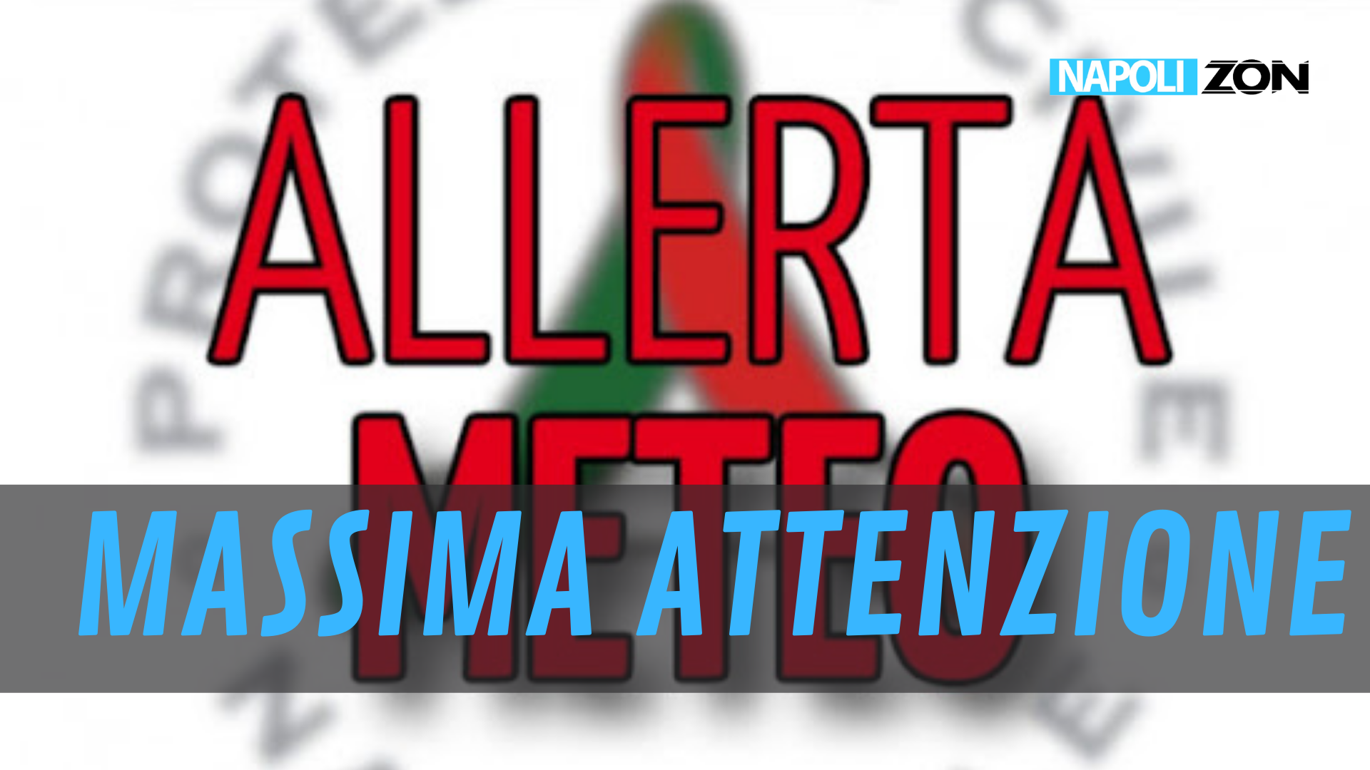 Allerta meteo Campania, rovesci e forti
