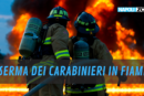 incendio caserma dei carabinieri