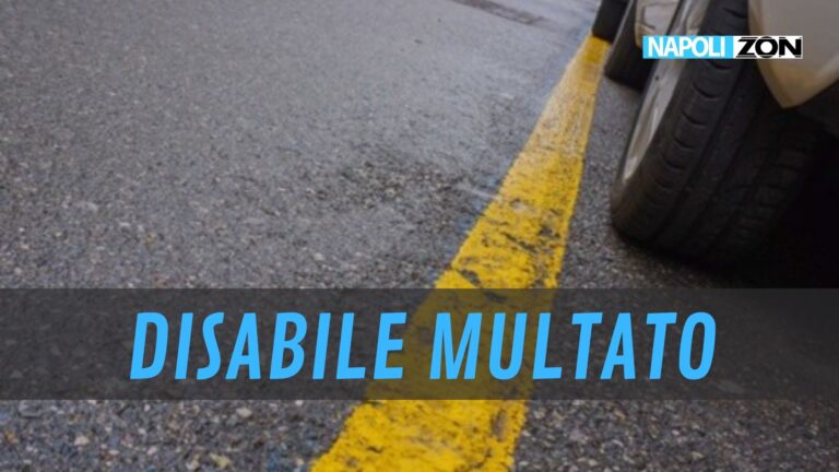 Disabile multato