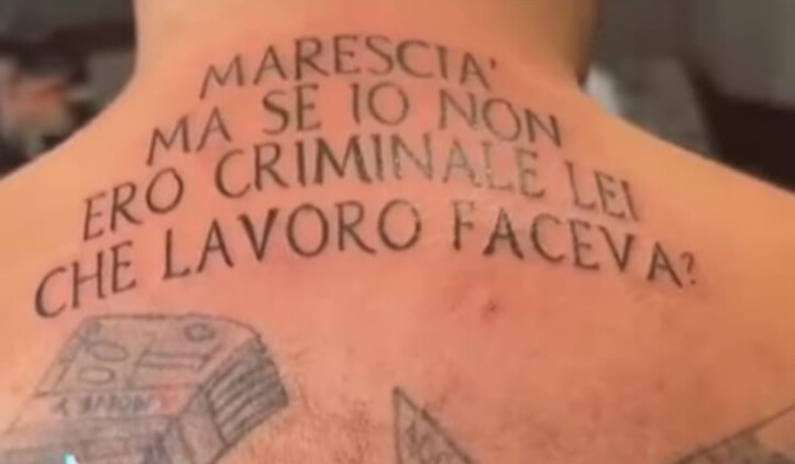 tatuaggio da criminale