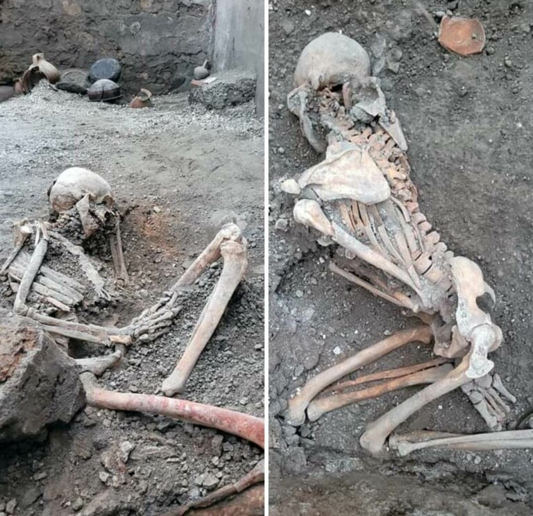 Pompei scoperti due nuovi scheletri