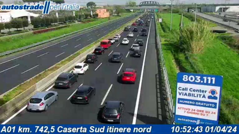 Gita di Pasquetta traffico