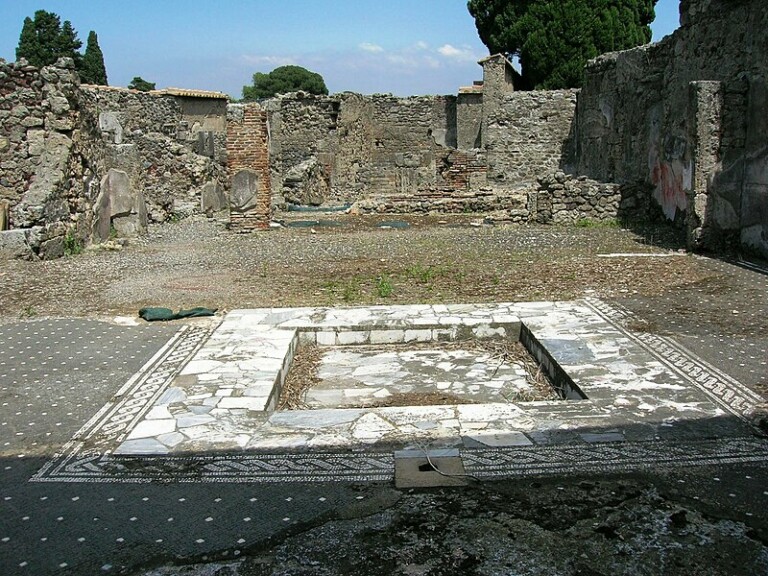 POMPEI TURISTA DANNEGGIA CASA DELLE VESTALI