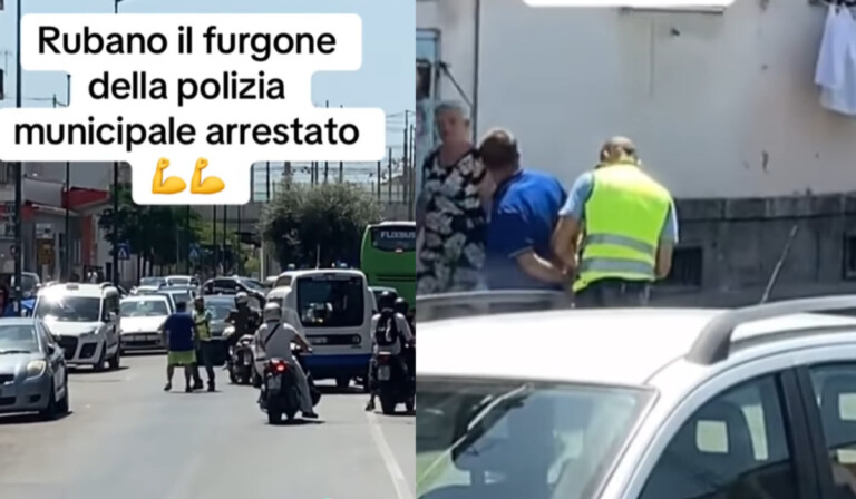 napoli condannato ruba furgone