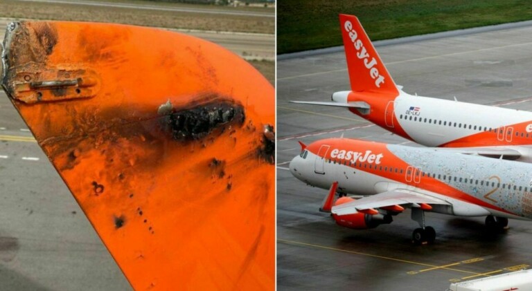 Volo EasyJet Napoli-Palermo fulmine