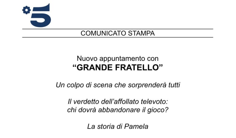 grande fratello colpo di scena