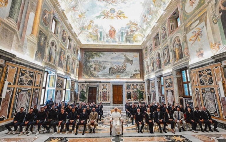 Il Napoli da Papa Leone XIV
