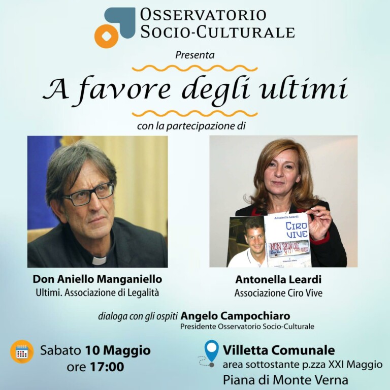 Piana di Monte Verna, sabato l’evento ‘A favore degli ultimi’