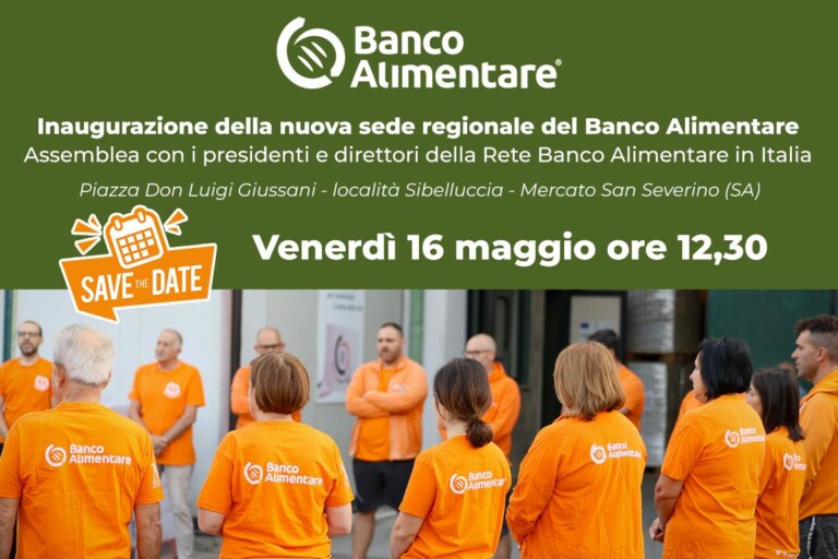 Mercato San Severino, nuova sede regionale Banco Alimentare
