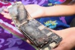 cellulare esplode in classe