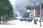 Incendio a Casalnuovo di Napoli