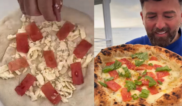 Vincenzo Capuano lancia la pizza con l’anguria: il web si divide vincenzo capuano pizza anguria