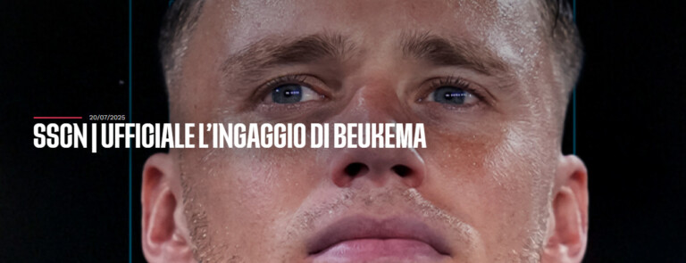 Beukema arriva a Napoli e saluta i bolognesi SSC NAPOLI: Beukema rriva a Napoli e saluta i bolognesi