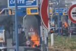 napoli tangenziale fiamme