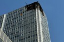 Centro direzionale: scoppiato grande incendio nella notte
