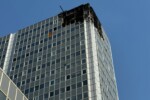 Centro direzionale: scoppiato grande incendio nella notte