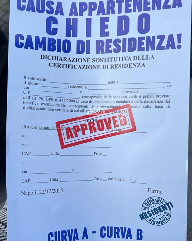 Protesta ultras Napoli