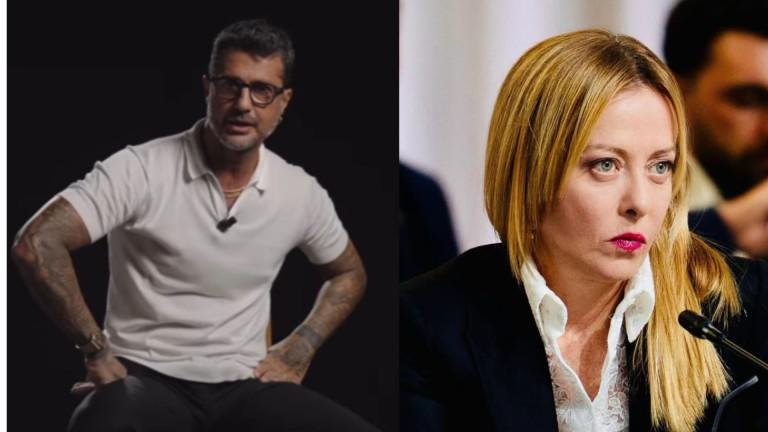 Fabirizio Corona e Giorgia Meloni