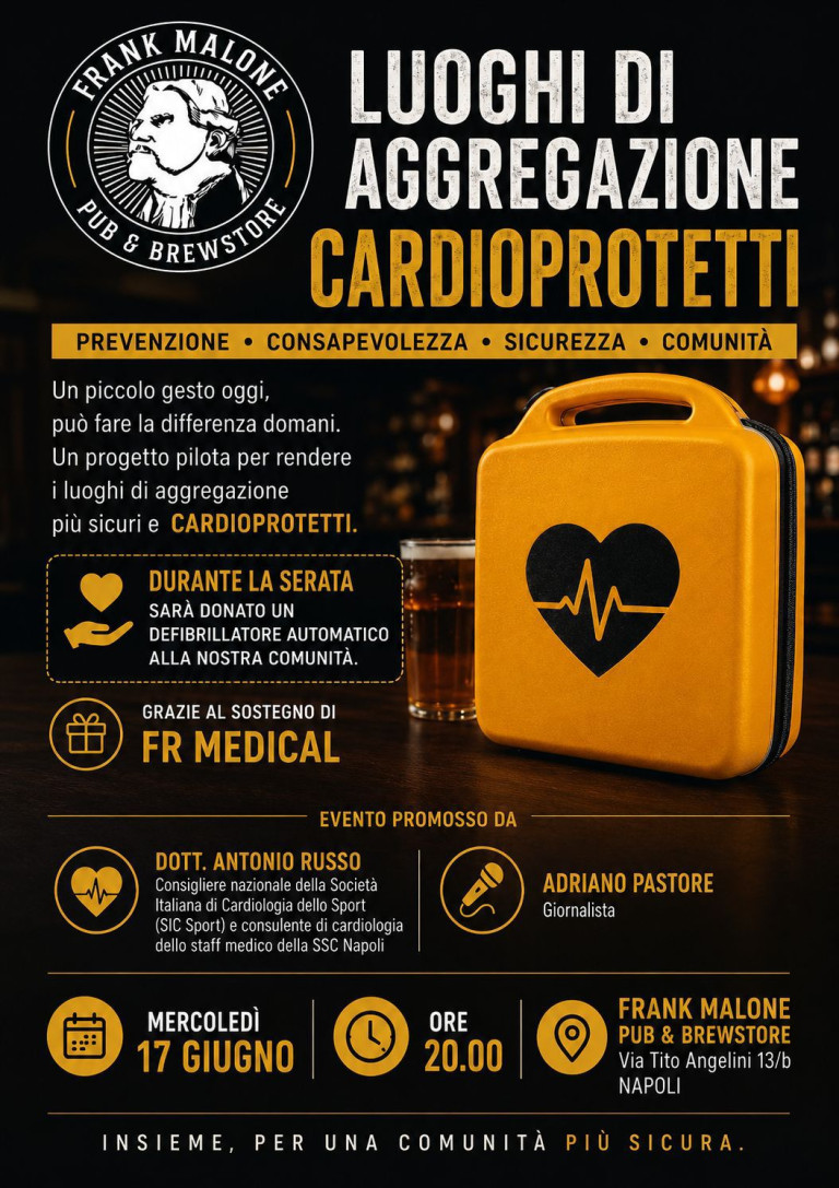 Napoli: parte il progetto "luoghi cardioprotetti"
