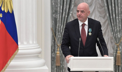 Gianni Infantino fa una battuta sulla mancata qualificazione dell'Italia ai Mondiali