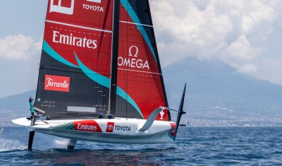 Louis Vuitton 38th America's Cup - AC40 Training in Naples Bay