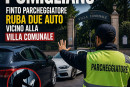 Man dressed as a parking attendant stealing two cars near Villa Comunale in Pomigliano