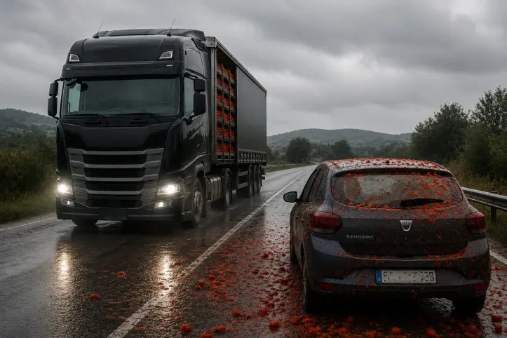tir contromano Pomigliano pomodori