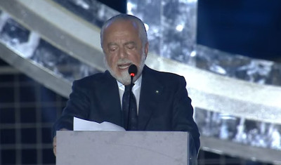 De Laurentiis dona 10000 euro terremotati