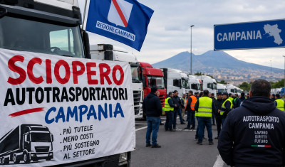 protesta autotrasportatori napoli